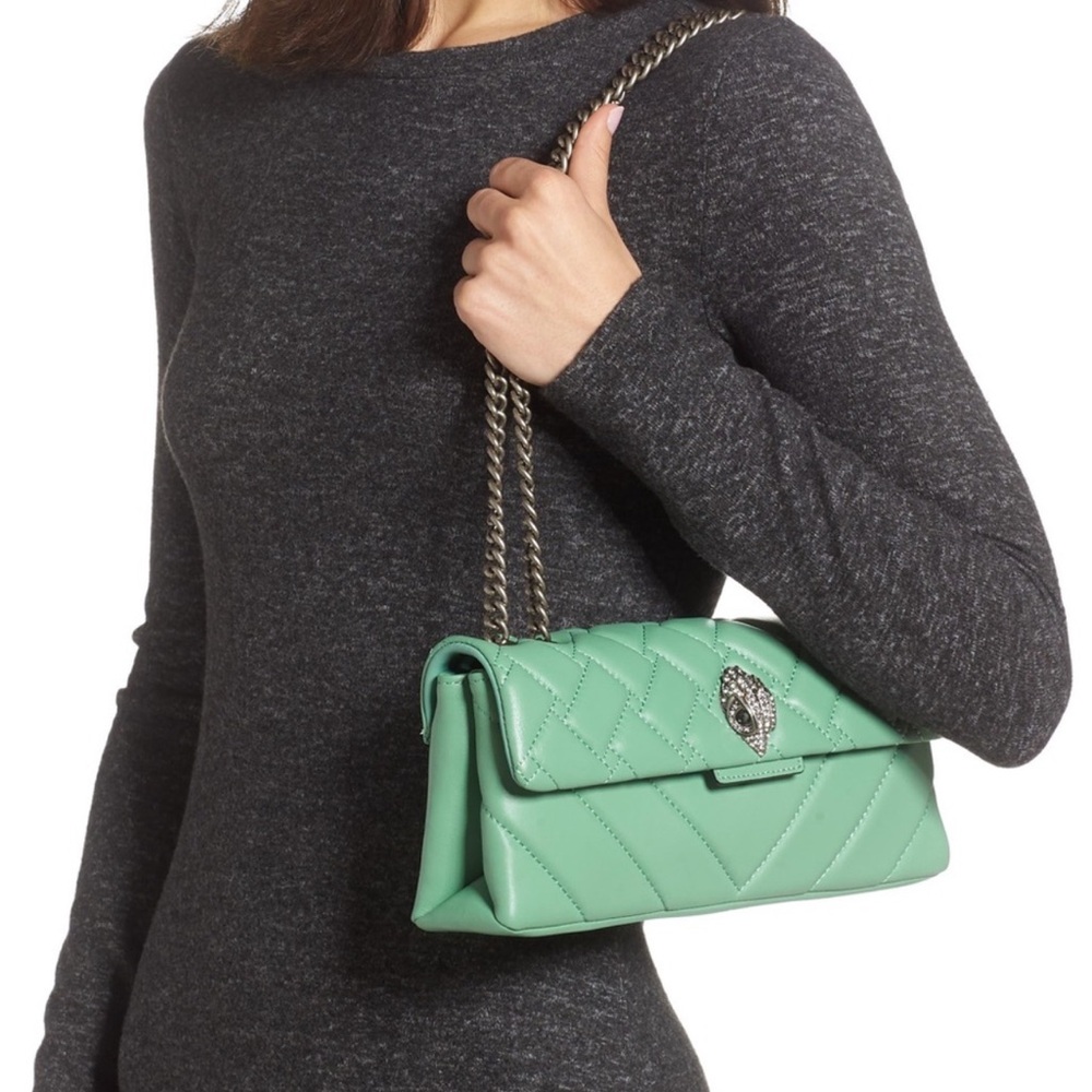 Kurt Geiger London
Kensington Quilted
Leather Shoulder Bag Green